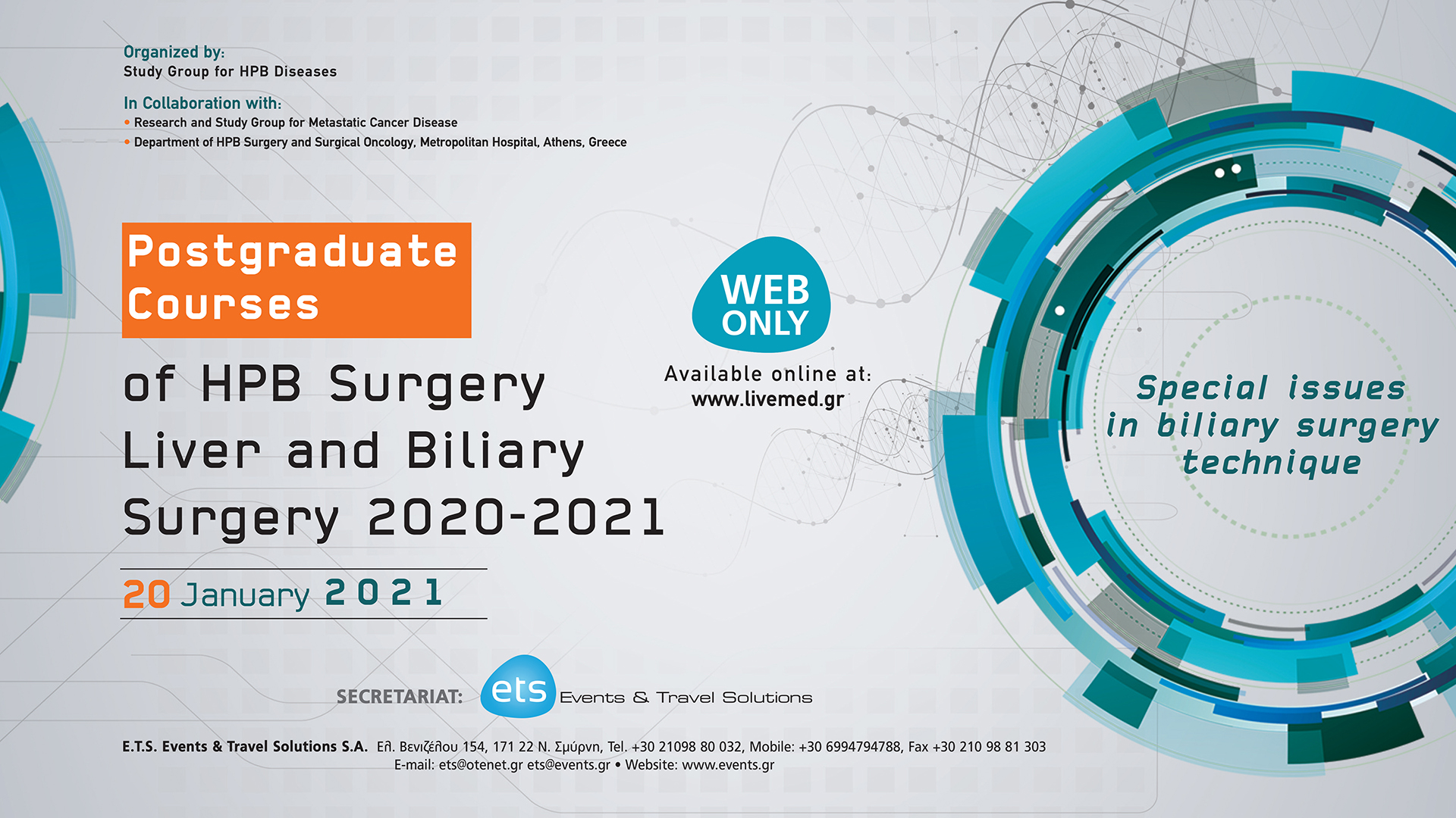 Postgraduate Courses of HPB Surgery Liver and Biliary Surgery 2020-2021 - Special Issues on biliary surgery technique