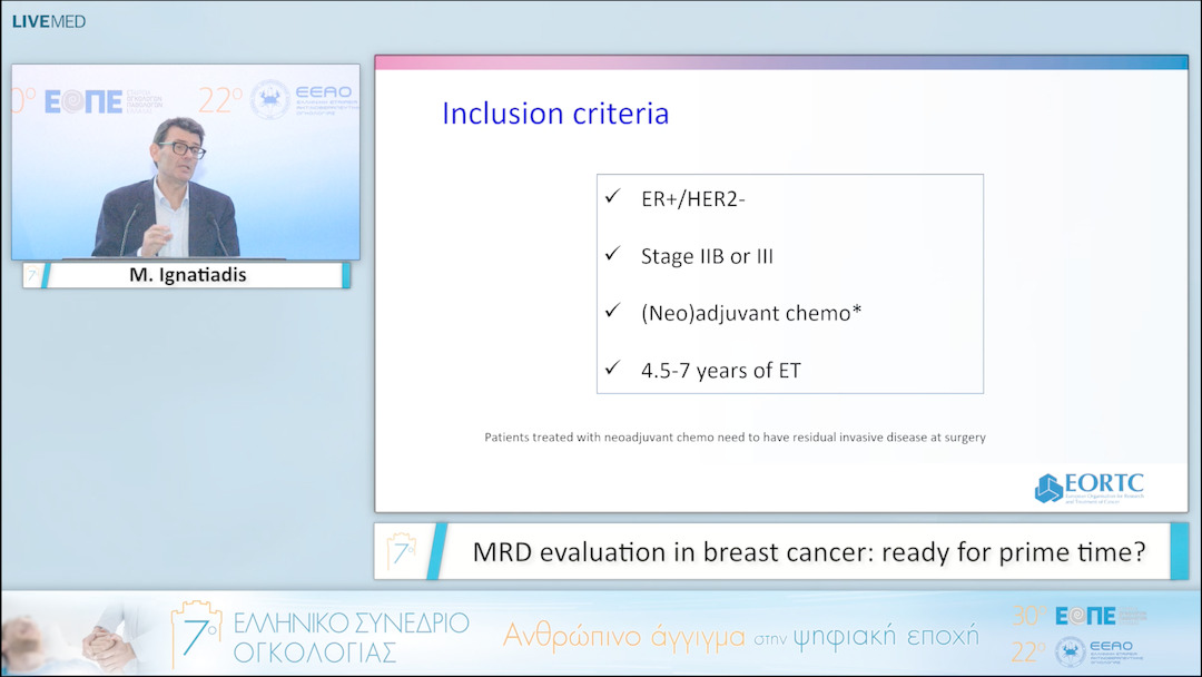 067 Μ. Ignatiadis - MRD evaluation in breast cancer: ready for prime time? 