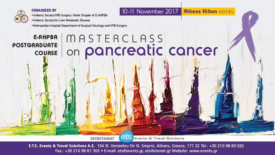 Masterclass on pancreatic cancer E-AHPBA Postgraduate Course