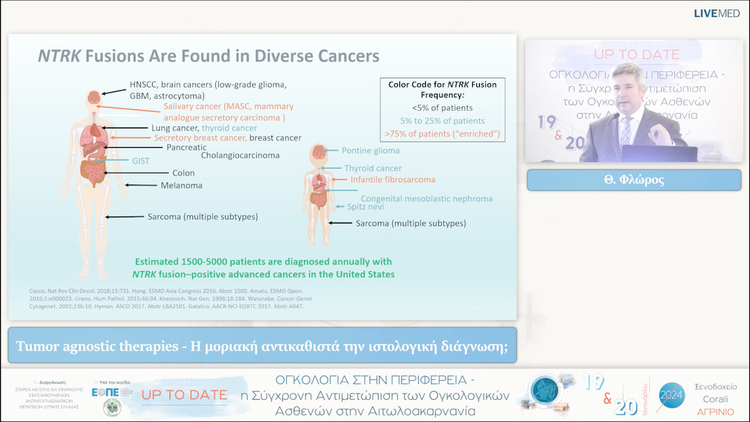 36 Θ. Φλώρος - Tumor agnostic therapies - Η μοριακή αντικαθιστά την ιστολογική διάγνωση; 