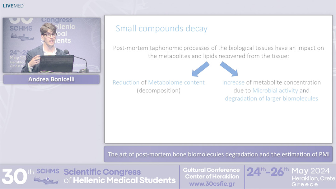 65 Andrea Bonicelli - The art of post-mortem bone biomolecules degradation and the estimation of PMI
