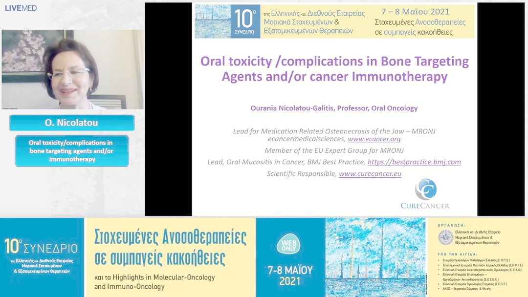 10 O. Nicolatou - Oral toxicity/complications in bone targeting agents and/or immunotherapy 