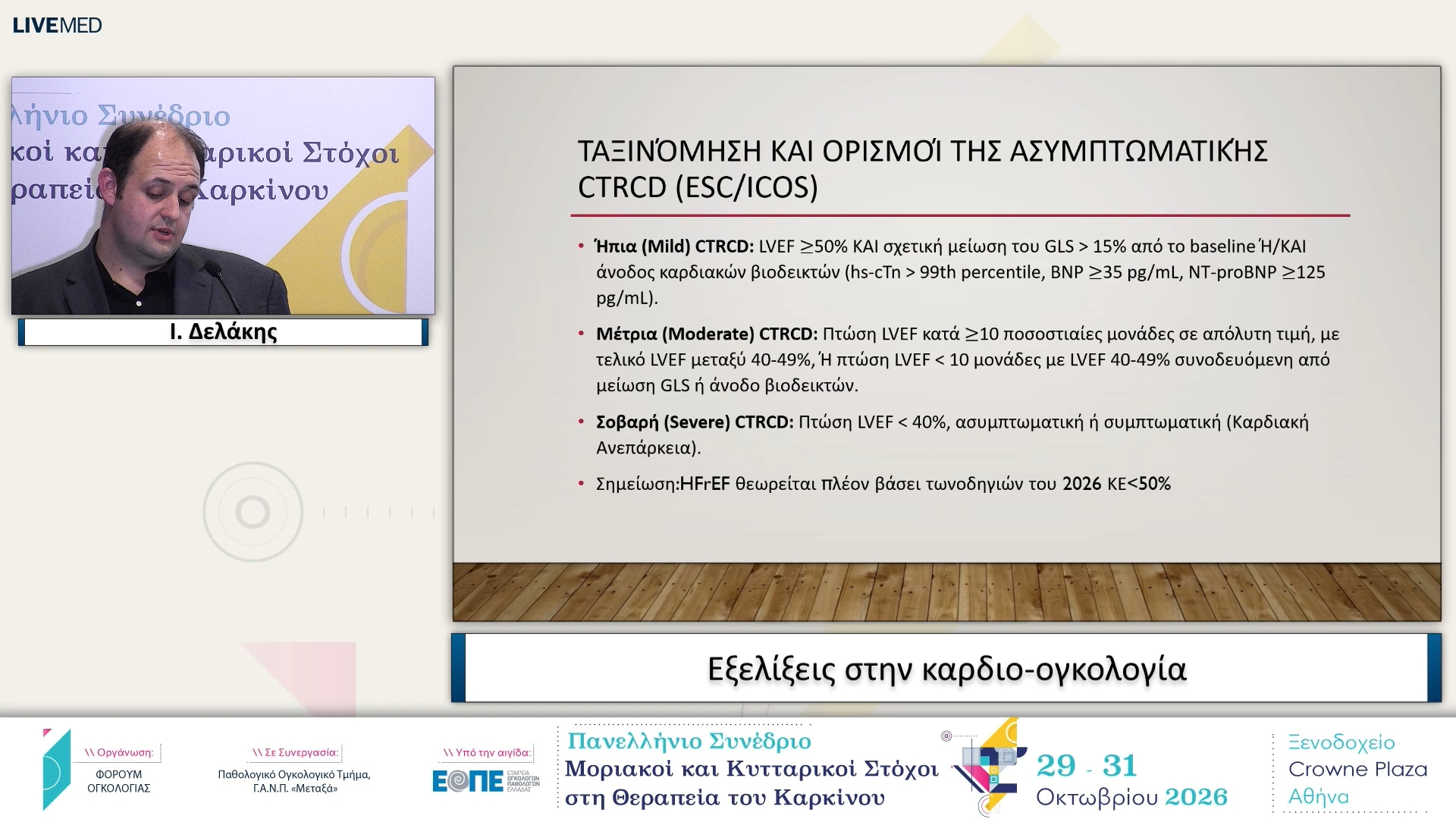 13 Ι. Δελάκης - Εξελίξεις στην καρδιο-ογκολογία.