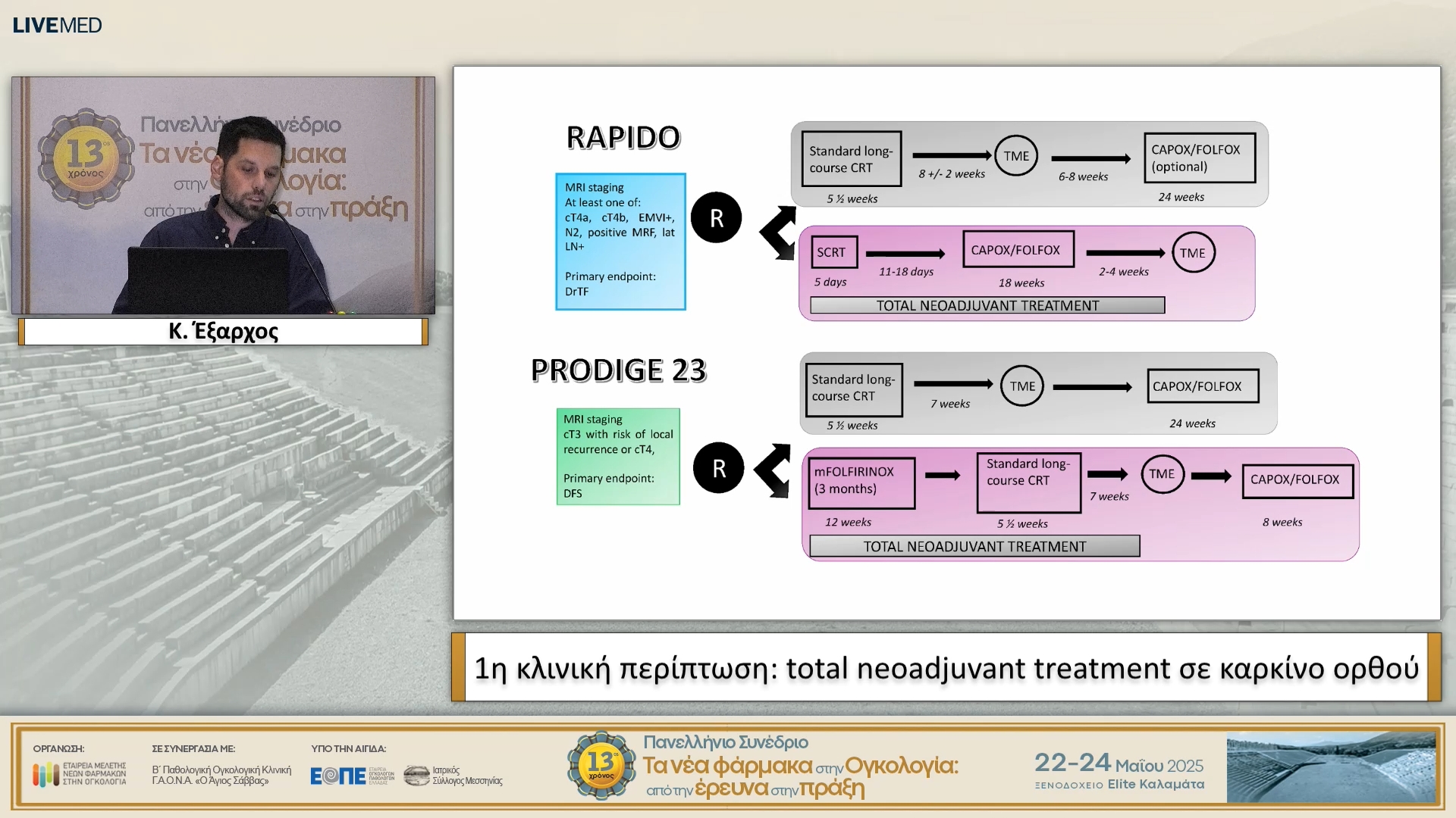 17 Κ. Έξαρχος - 1η κλινική περίπτωση: total neoadjuvant treatment σε καρκίνο ορθού.
