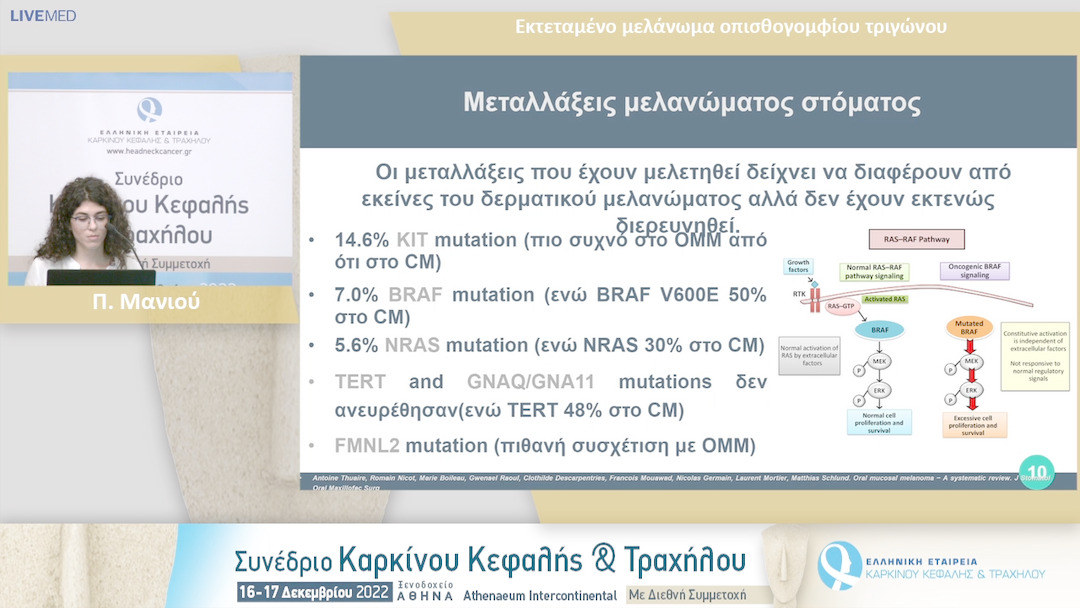 13 Π. Μανιού - Εκτεταμένο μελάνωμα οπισθογομφίου τριγώνου.