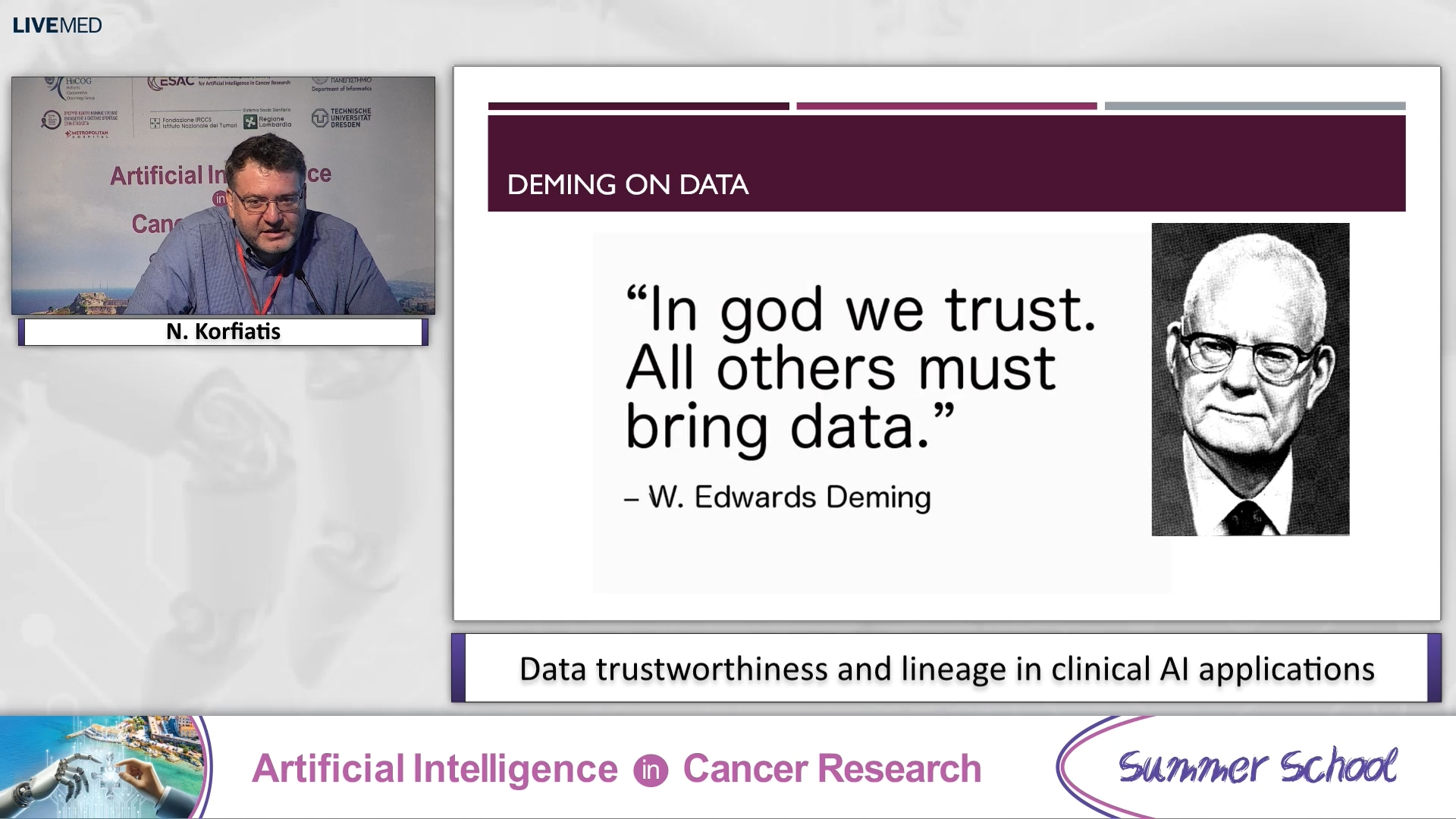 07 N. Korfiatis - Data trustworthiness and lineage in clinical AI applications Speaker