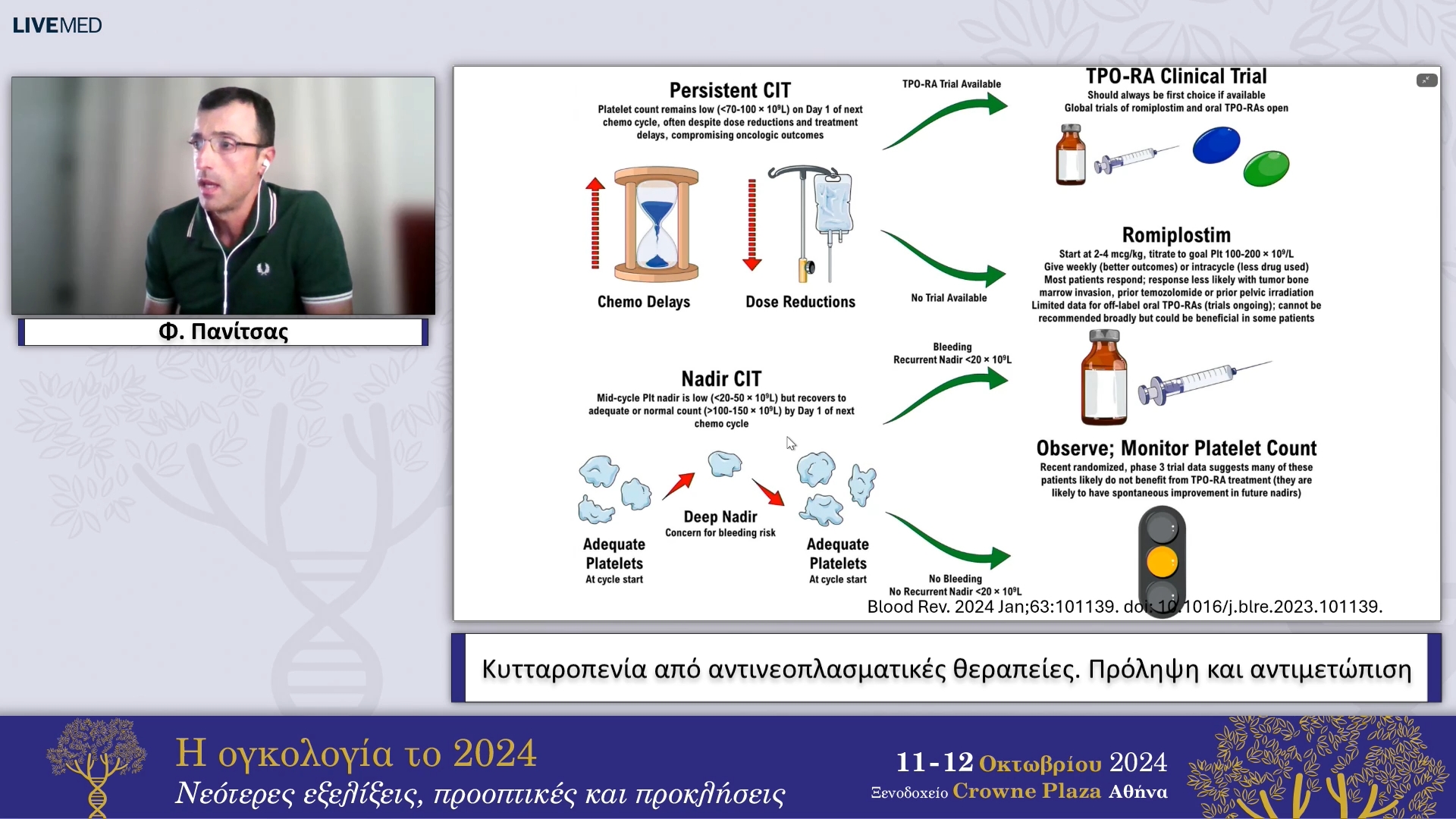 15 Φ. Πανίτσας - Κυτταροπενία από αντινεοπλασματικές θεραπείες. Πρόληψη και αντιμετώπιση 