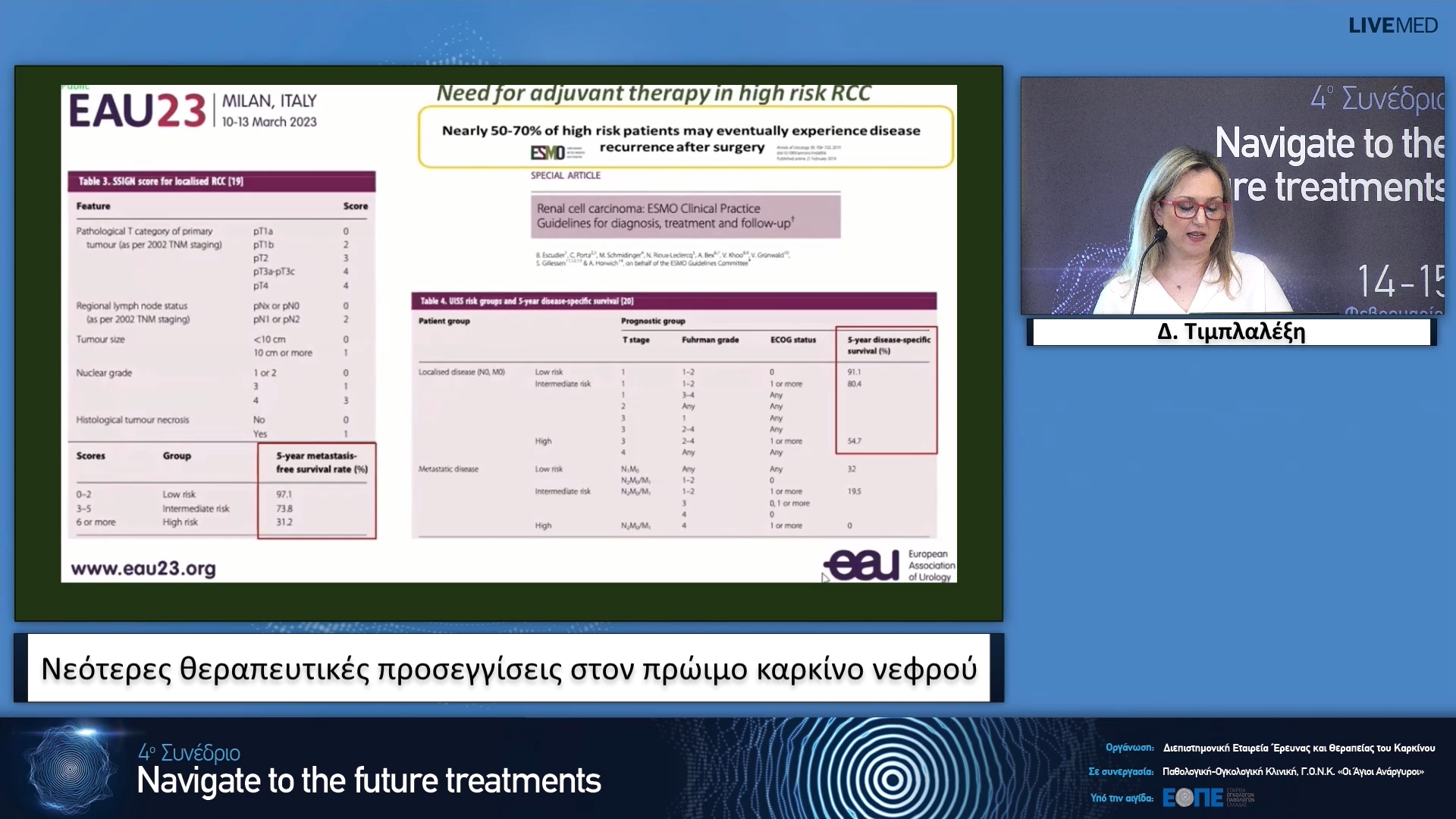 07  Δ. Τιμπλαλέξη - Νεότερες θεραπευτικές προσεγγίσεις στον πρώιμο καρκίνο νεφρού