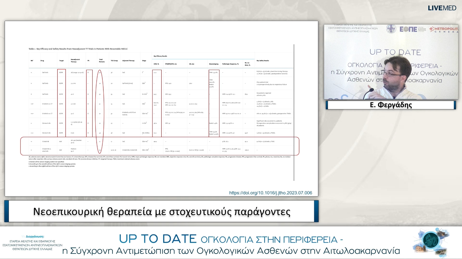 16 Ε. Φεργάδης - Νεοεπικουρική θεραπεία με στοχευτικούς παράγοντες