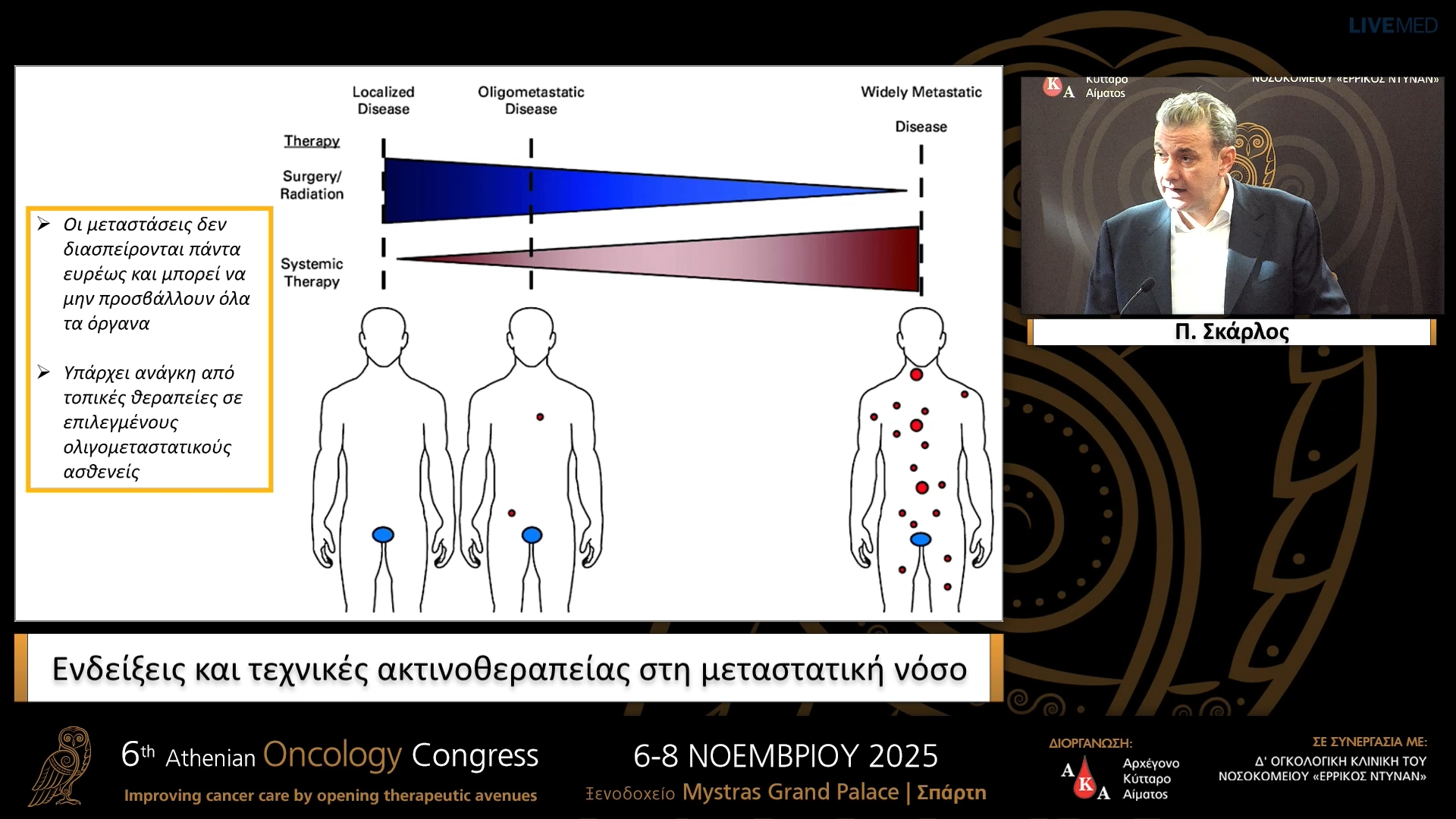 22 Π. Σκάρλος - Ενδείξεις και τεχνικές ακτινοθεραπείας στη μεταστατική νόσο.