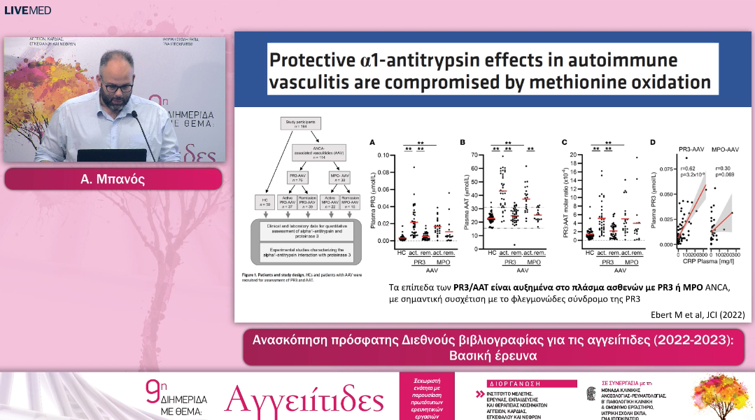 19 A. Μπανός -Ανασκοπηση Προσφατης Διεθνους Βιβλιογραφιας Για Τις Αγγειιτιδες (2022-2023)