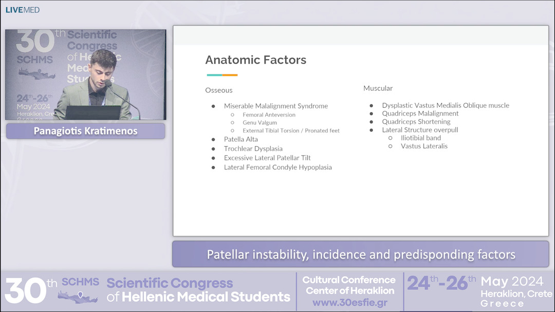 31 Panagiotis Kratimenos - Patellar instability, incidence and predisponding factors