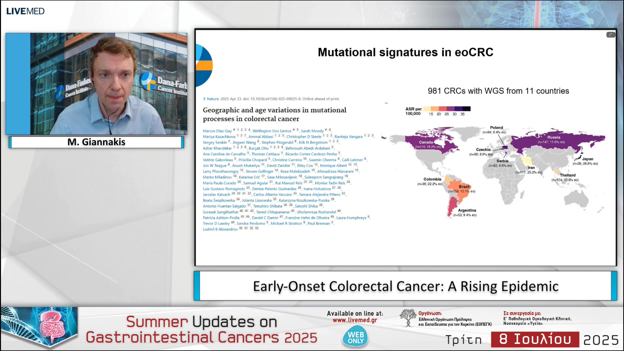 07  Μ. Giannakis - Early-Onset Colorectal Cancer: A Rising Epidemic