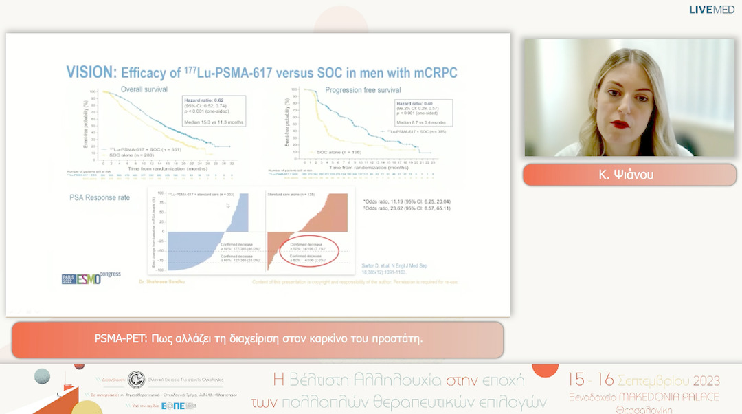 01  Κ. Ψιάνου - PSMA-PET: Πως αλλάζει τη διαχείριση στον καρκίνο του προστάτη. 