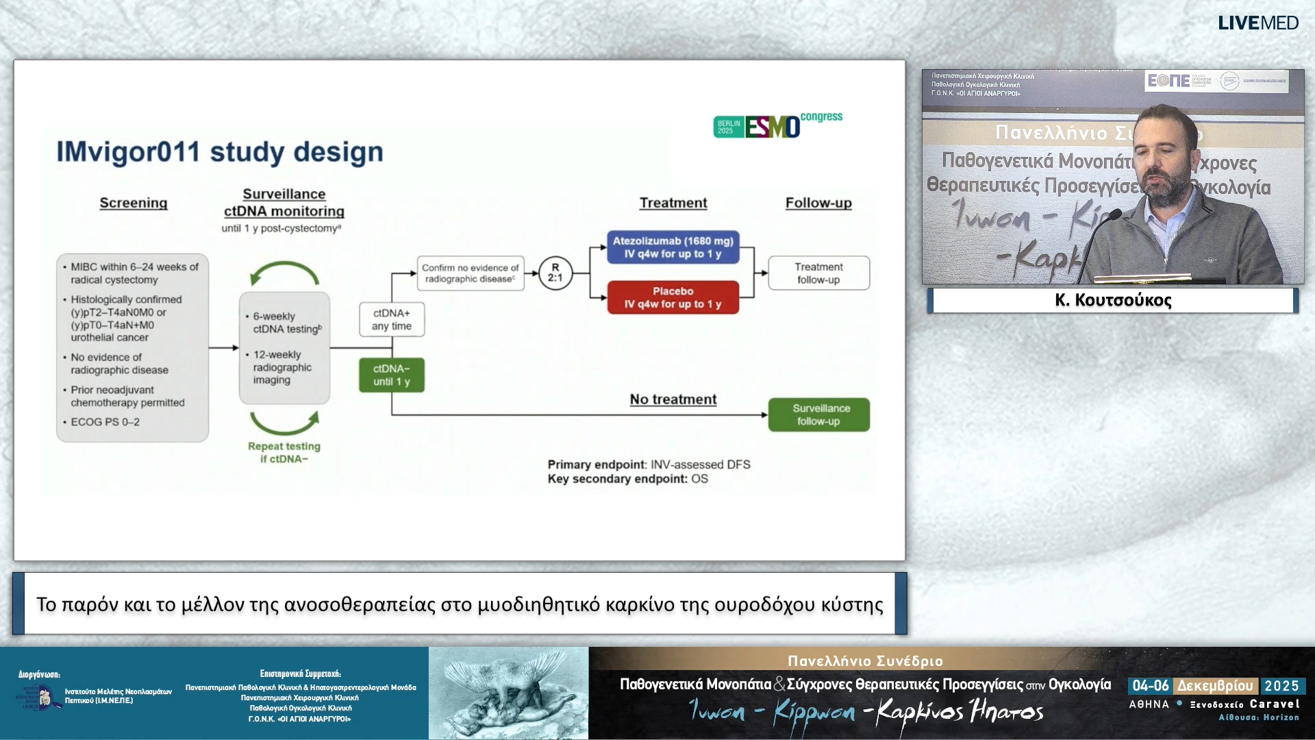 76 Κ. Κουτσούκος - Το παρόν και το μέλλον της ανοσοθεραπείας στο μυοδιηθητικό καρκίνο της ουροδόχου κύστης