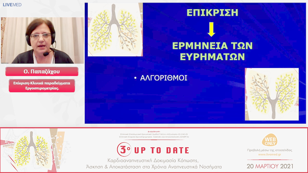 08 O. Παπαζάχου - Επίκριση-Κλινικά παραδείγματα Εργοσπιρομετρίας. 