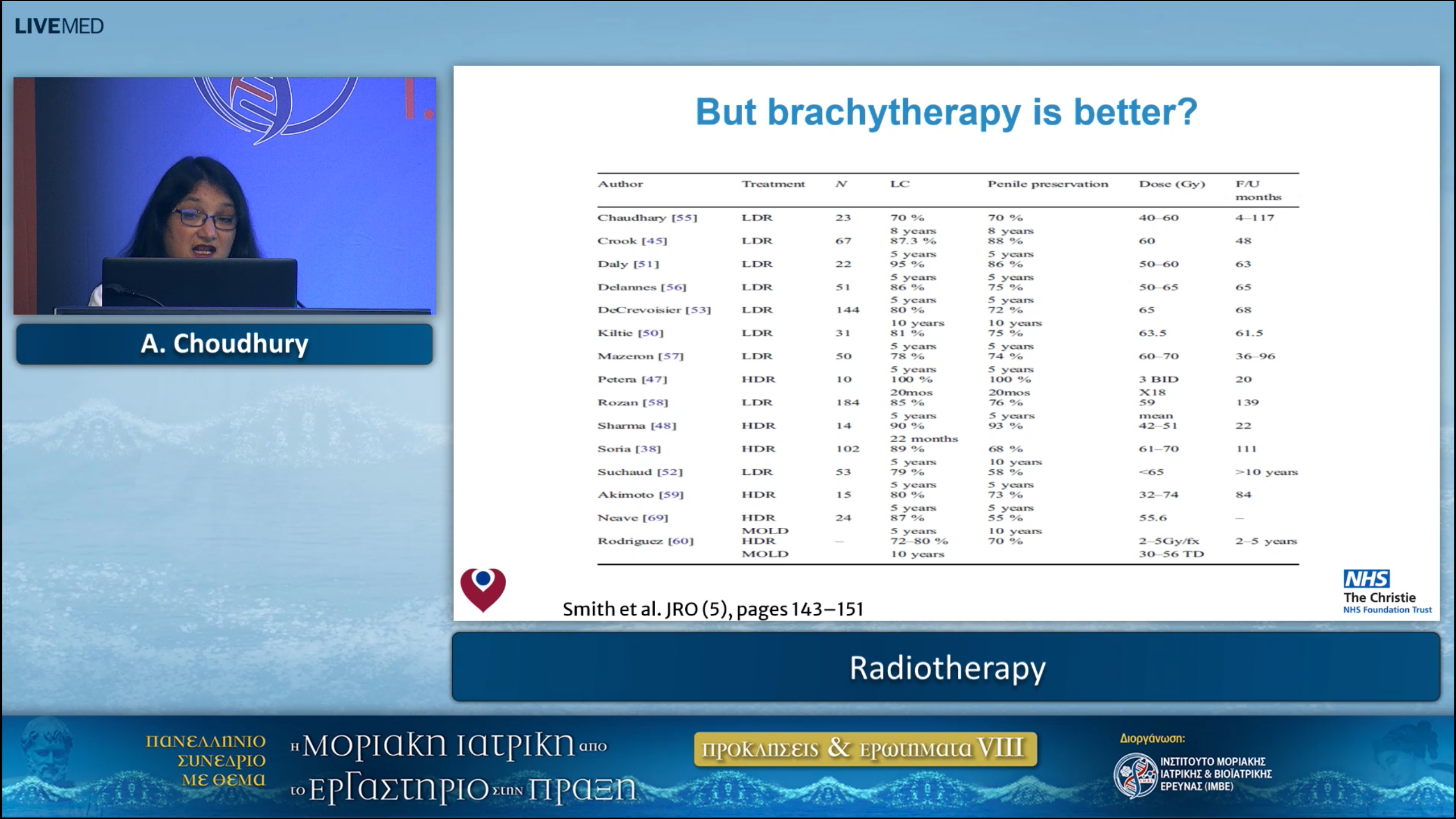 78 A. Choudhury - Radiotherapy 