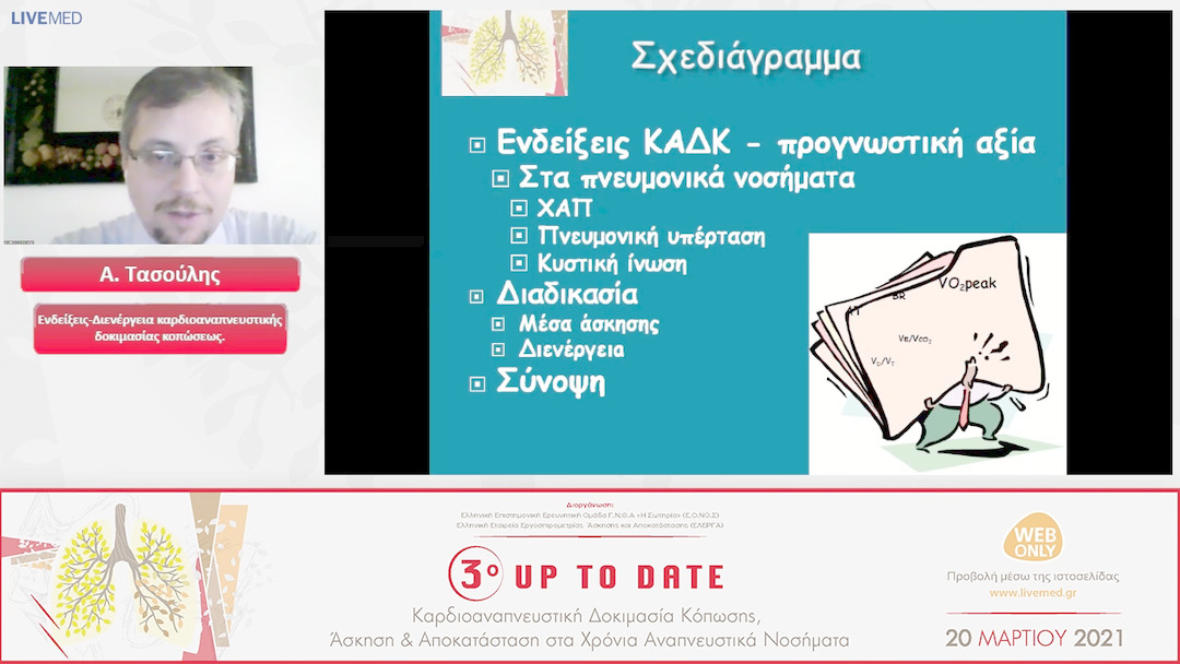 05 Α. Τασούλης - Ενδείξεις-Διενέργεια καρδιοαναπνευστικής δοκιμασίας κοπώσεως. 