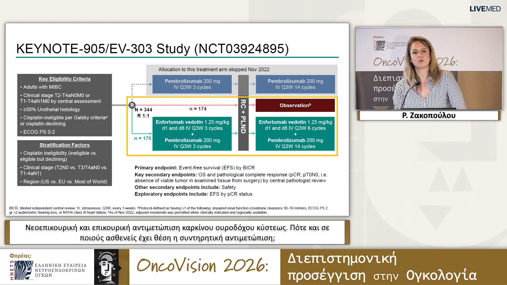 27 Ρ. Ζακοπούλου - Νεοεπικουρική και επικουρική αντιμετώπιση καρκίνου ουροδόχου κύστεως. Πότε και σε ποιούς ασθενείς έχει θέση η συντηρητική αντιμετώπιση; 