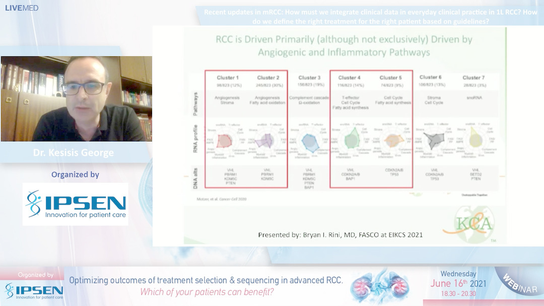 02 Dr. Kesisis - Recent updates in mRCC: How must we integrate clinical data in everyday clinical practice in 1L RCC? How do we define the right treatment for the right patient based on guidelines? 