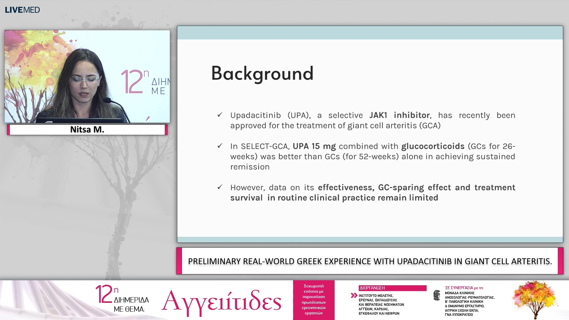 09 ΕΑ09 PRELIMINARY REAL-WORLD GREEK EXPERIENCE WITH UPADACITINIB IN GIANT CELL ARTERITIS.