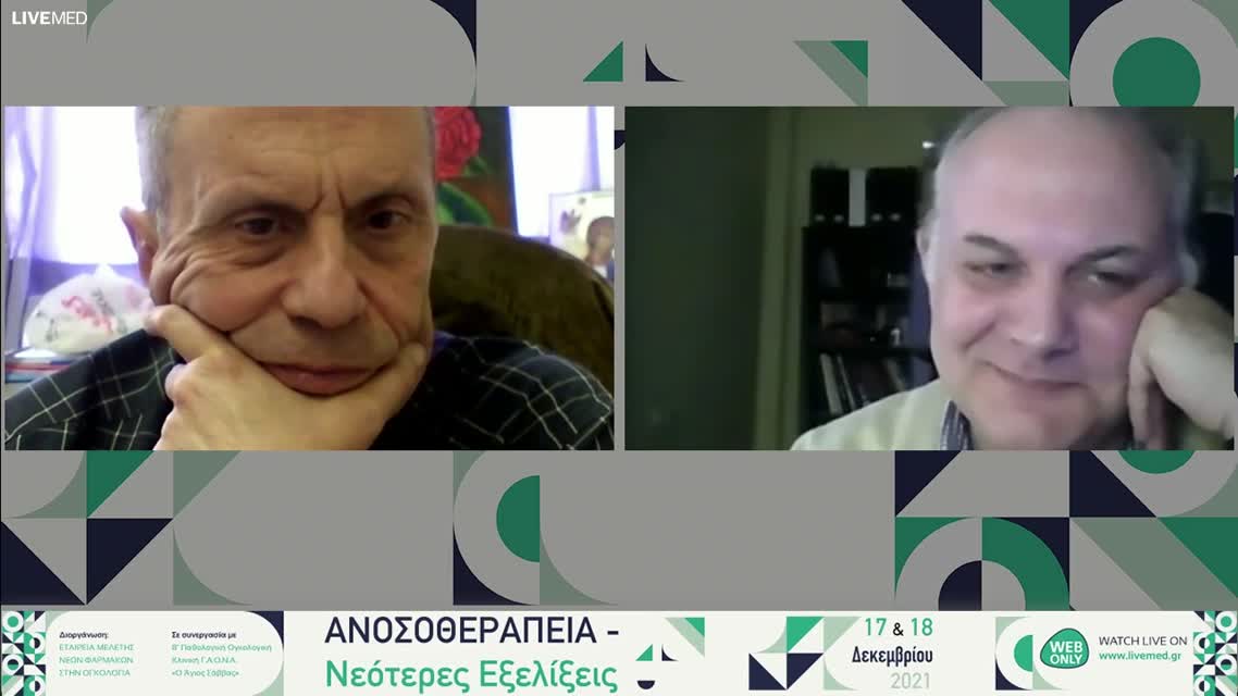 28 Ι. Μούντζιος - Μελέτες που περιλαμβάνουν την ανοσοθεραπεία: Αποτυπώνουν οι κλασικοί δείκτες επιβίωσης το πραγματικό όφελος; 