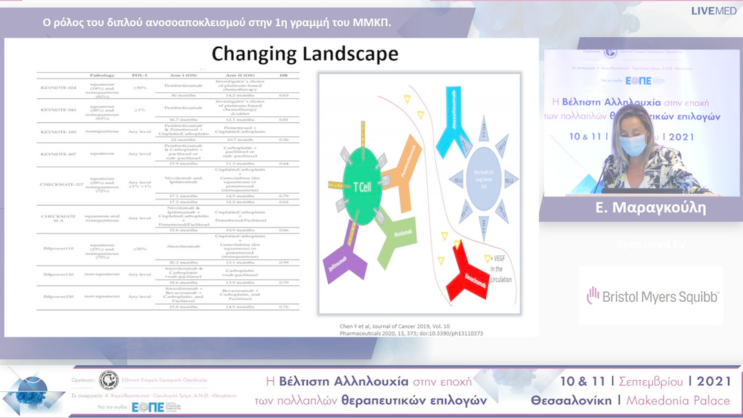 20 Ε. Μαραγκούλη - Ο ρόλος του διπλού ανοσοαποκλεισμού στην 1η γραμμή του ΜΜΚΠ.