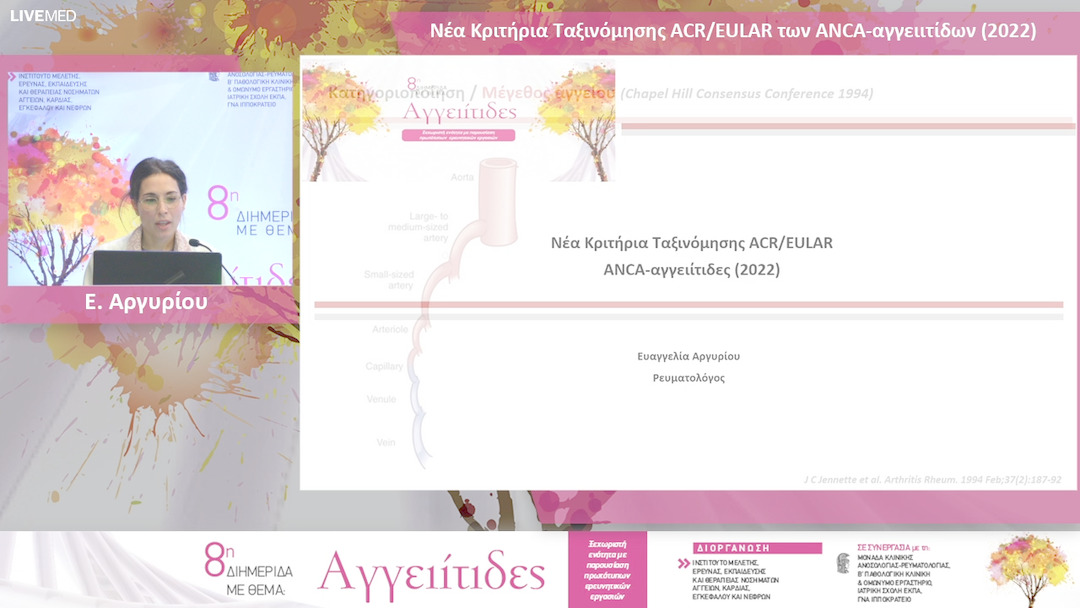16 Ε. Αργυρίου - Νέα Κριτήρια Ταξινόμησης ACR/EULAR των ANCA-αγγειιτίδων (2022) 