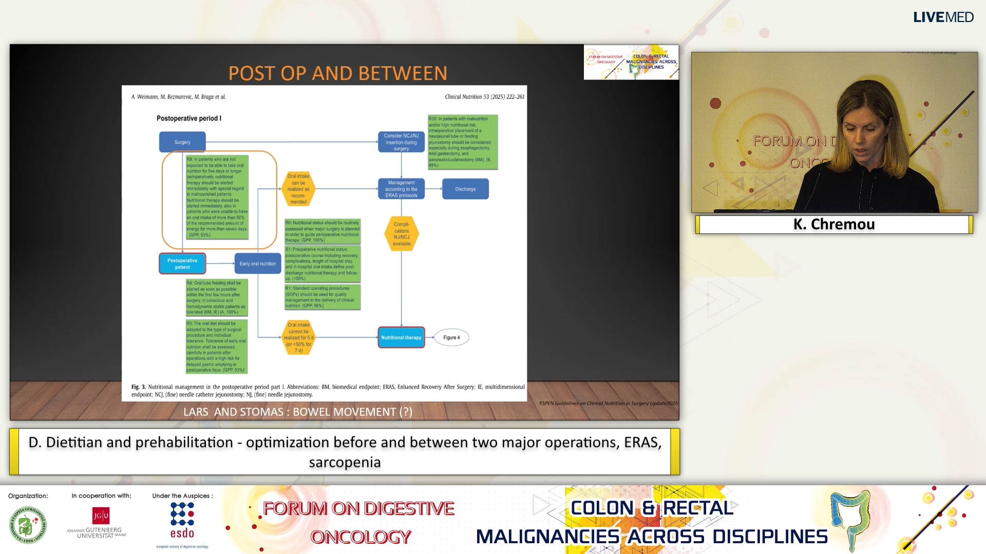 65 K. Chremou - D. Dietitian and prehabilitation - optimization before and between two major operations, ERAS, sarcopenia. 