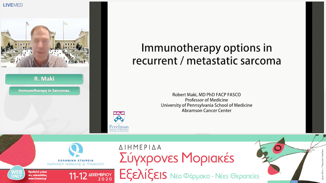 38 R. Maki - Immunotherapy in Sarcomas. 