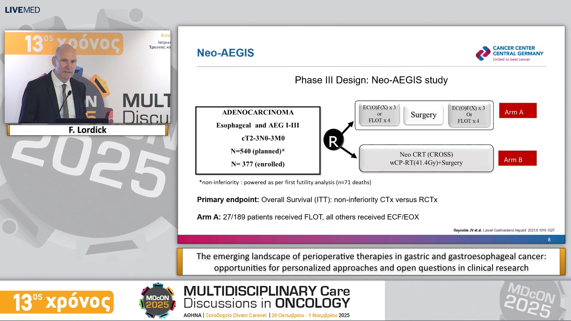 59 F. Lordick - The emerging landscape of perioperative therapies in gastric and gastroesophageal cancer: opportunities for personalized approaches and open questions in clinical research 