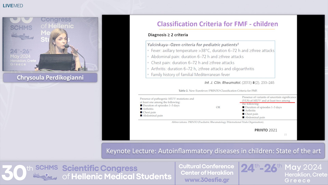 67 Chrysoula Perdikogianni - Autoinflammatory diseases in children: State of the art