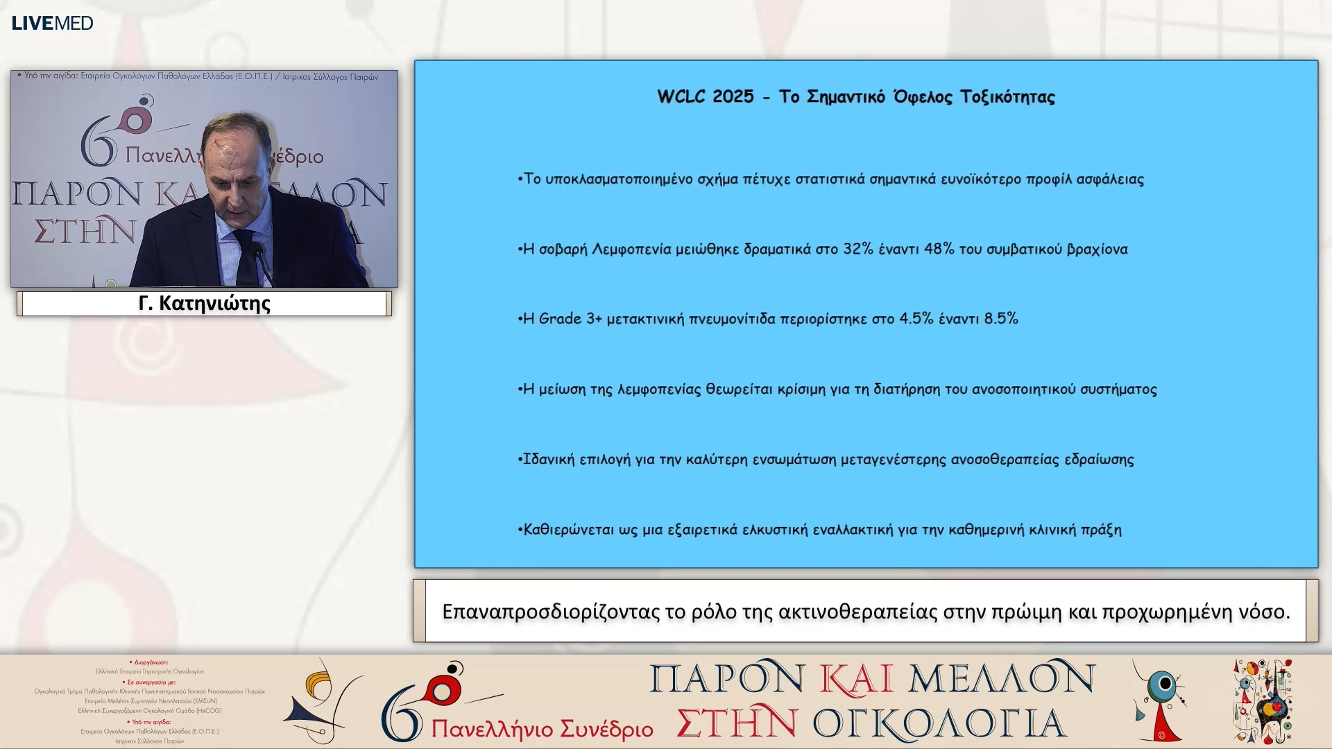 28 Γ. Κατηνιώτης - Επαναπροσδιορίζοντας το ρόλο της ακτινοθεραπείας στην πρώιμη και προχωρημένη νόσο. 