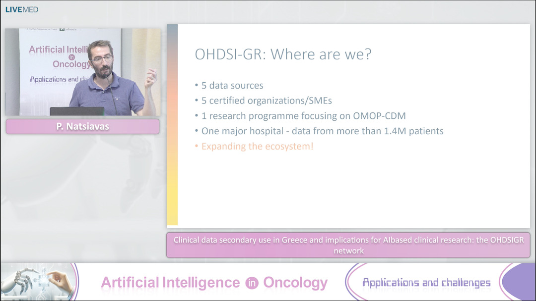 20 P. Natsiavas - Clinical data secondary use in Greece and implications for AI­based clinical research: the OHDSI­GR network