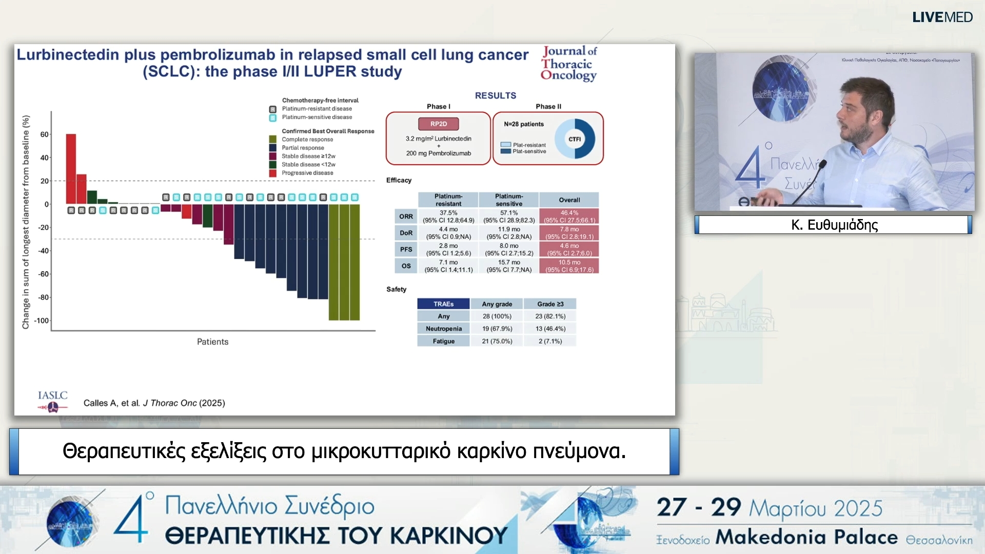 45 Κ. Ευθυμιάδης - Θεραπευτικές εξελίξεις στο μικροκυτταρικό καρκίνο πνεύμονα.