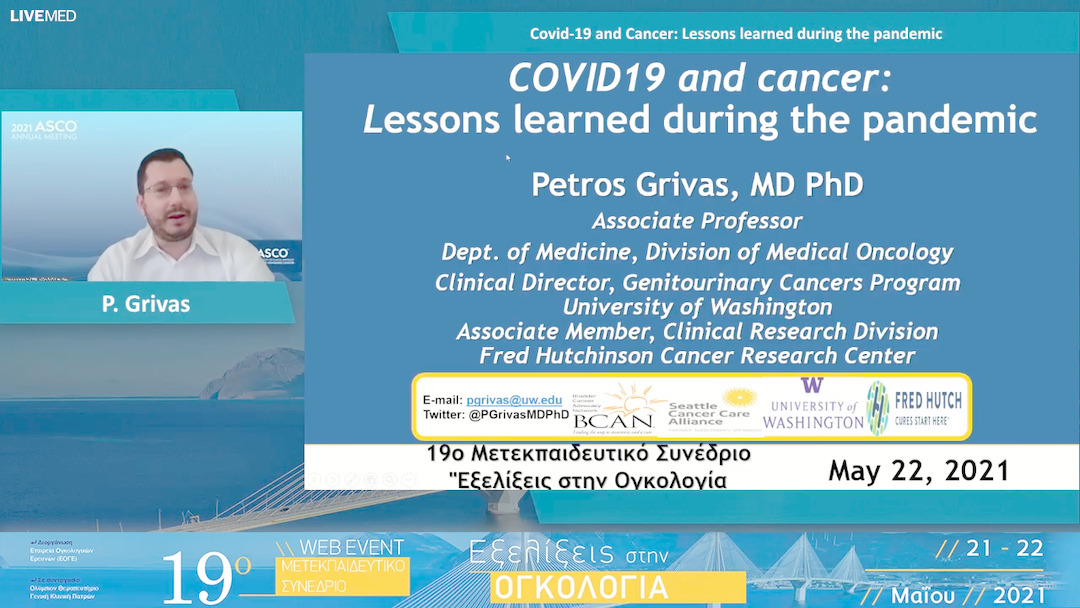36 P. Grivas - Covid-19 and Cancer: Lessons learned during the pandemic