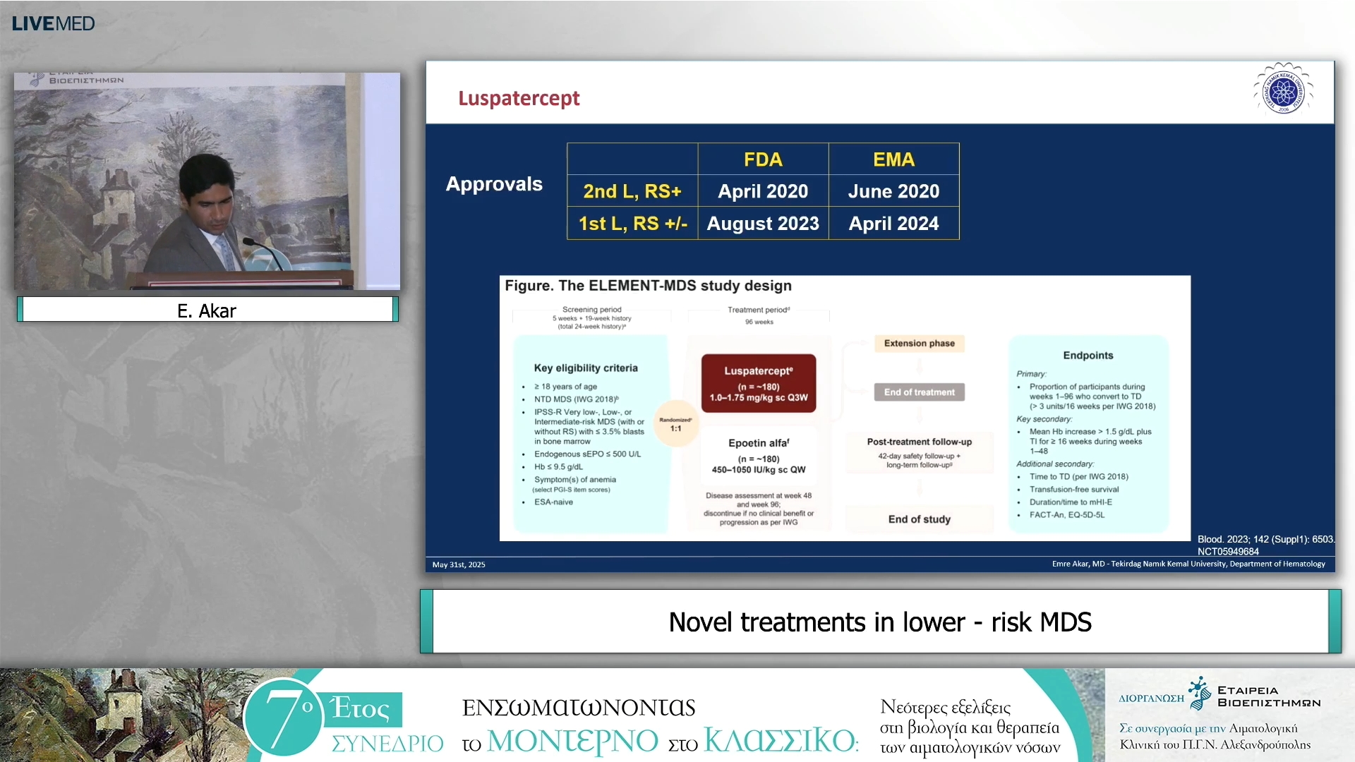 50 E. Akar - Novel treatments in lower - risk MDS