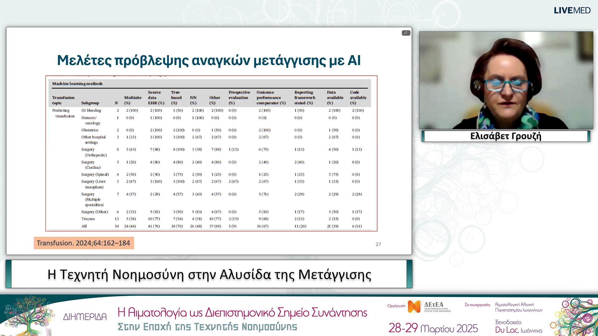 21 Ελισάβετ Γρουζή - Η Τεχνητή Νοημοσύνη στην Αλυσίδα της Μετάγγισης