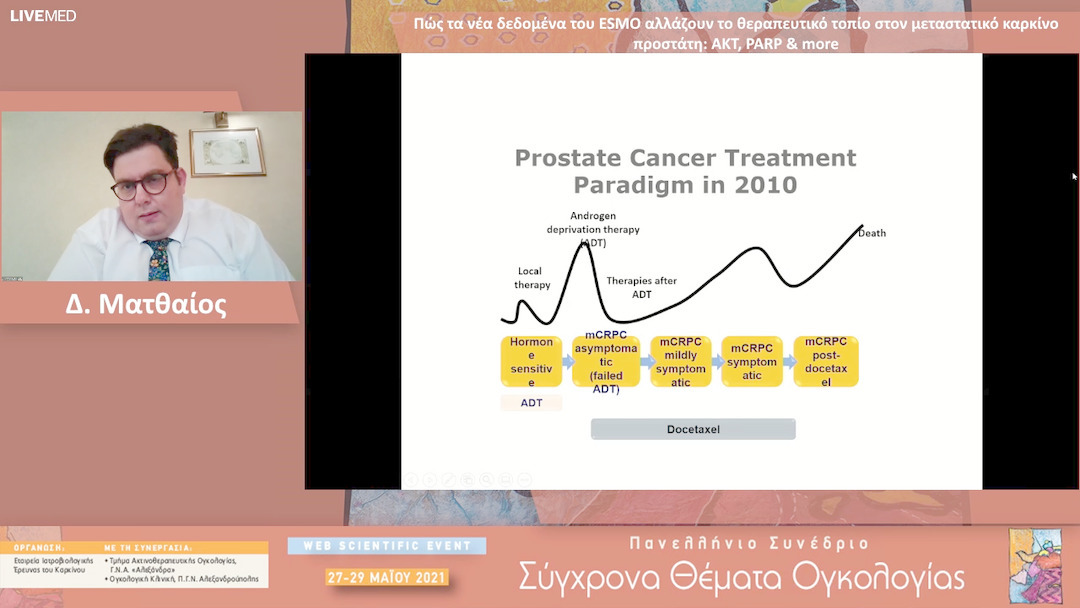 20 Δ. Ματθαίος - Πώς τα νέα δεδομένα του ESMO αλλάζουν το θεραπευτικό τοπίο στον μεταστατικό καρκίνο προστάτη: AKT, PARP & more