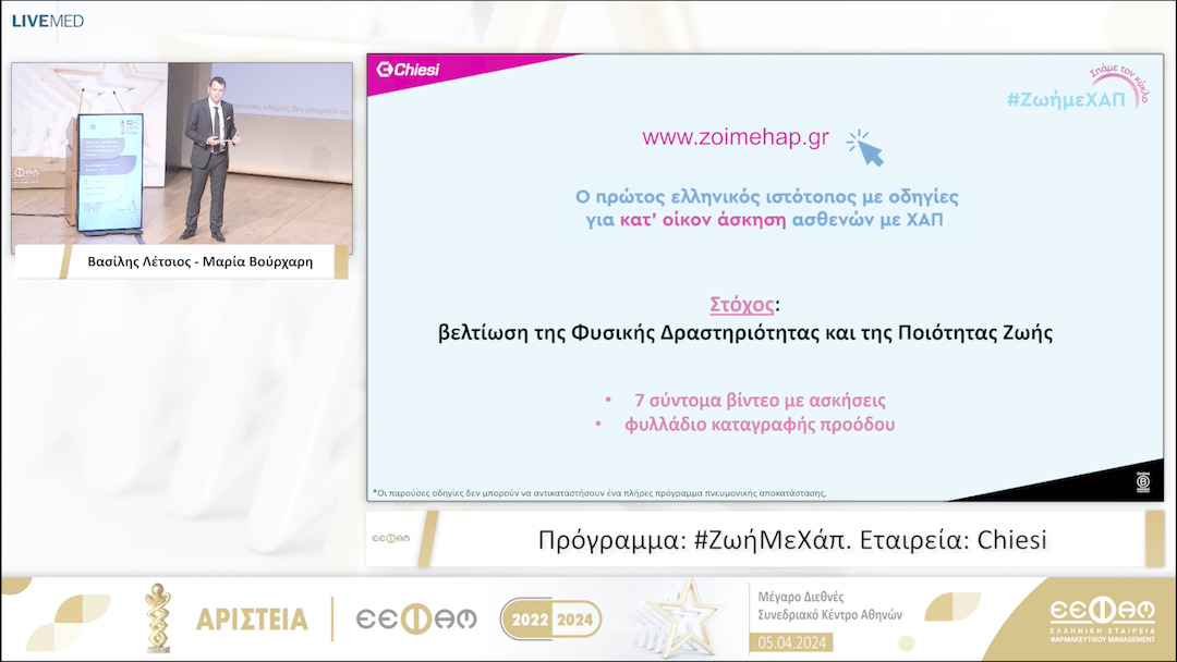 20 Πρόγραμμα: #ΖωήΜεΧάπ. Εταιρεία: Chiesi