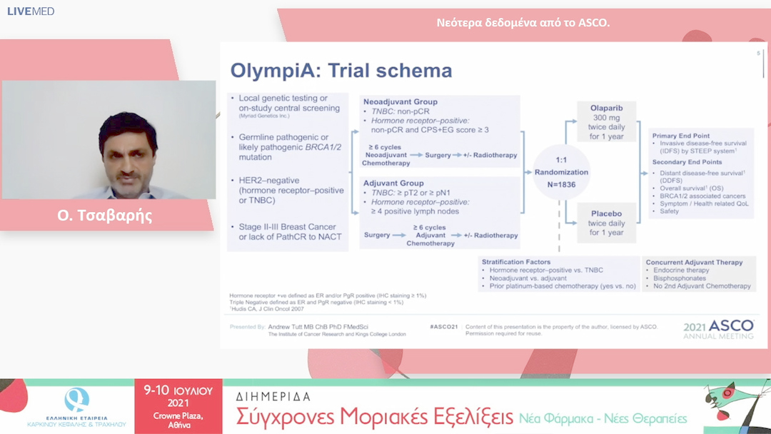 17 Ο. Τσαβαρής - Νεότερα δεδομένα από το ASCO.