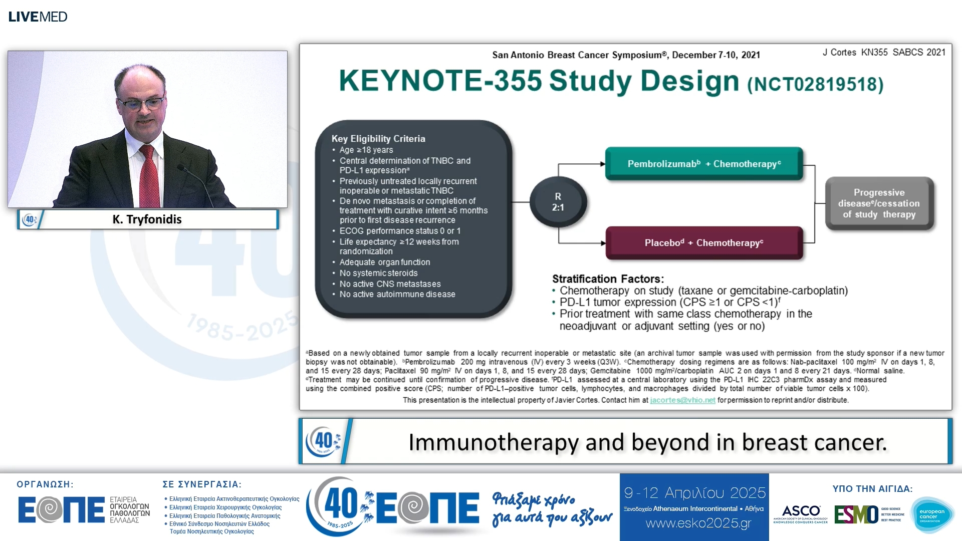 110 K. Tryfonidis - Immunotherapy and beyond in breast cancer.
