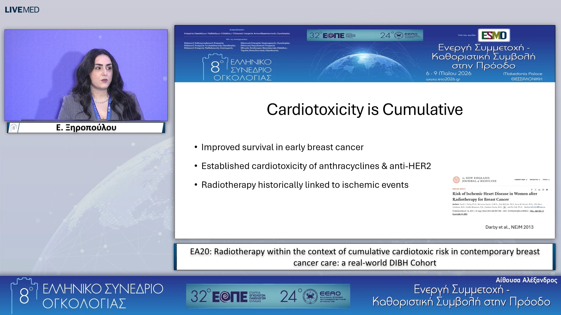 072 Ε. Ξηροπούλου - ΕΑ20: Radiotherapy within the context of cumulative cardiotoxic risk in contemporary breast cancer care: a real-world DIBH Cohort.