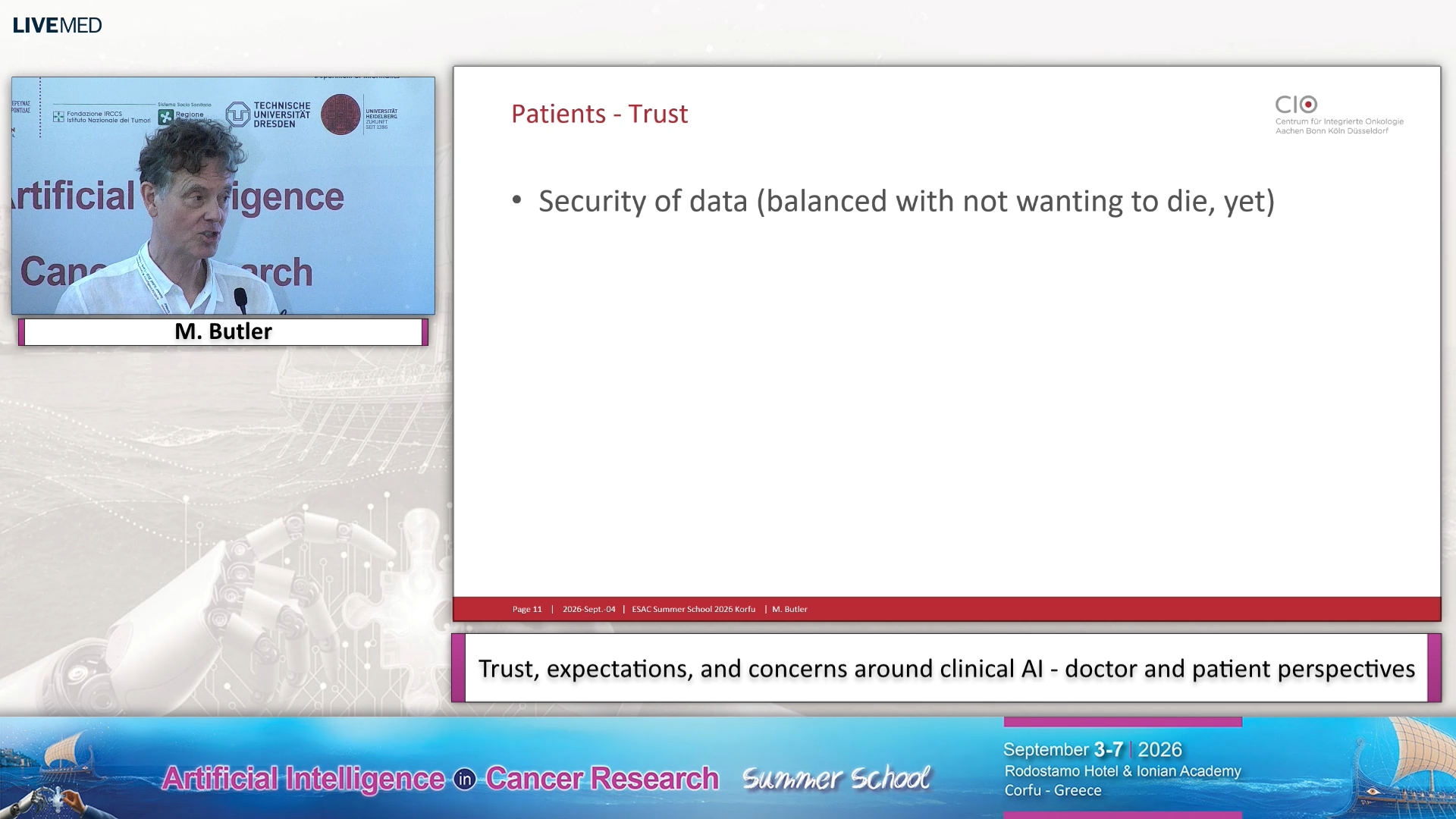 10 M. Butler - Trust, expectations, and concerns around clinical AI - doctor and patient perspectives