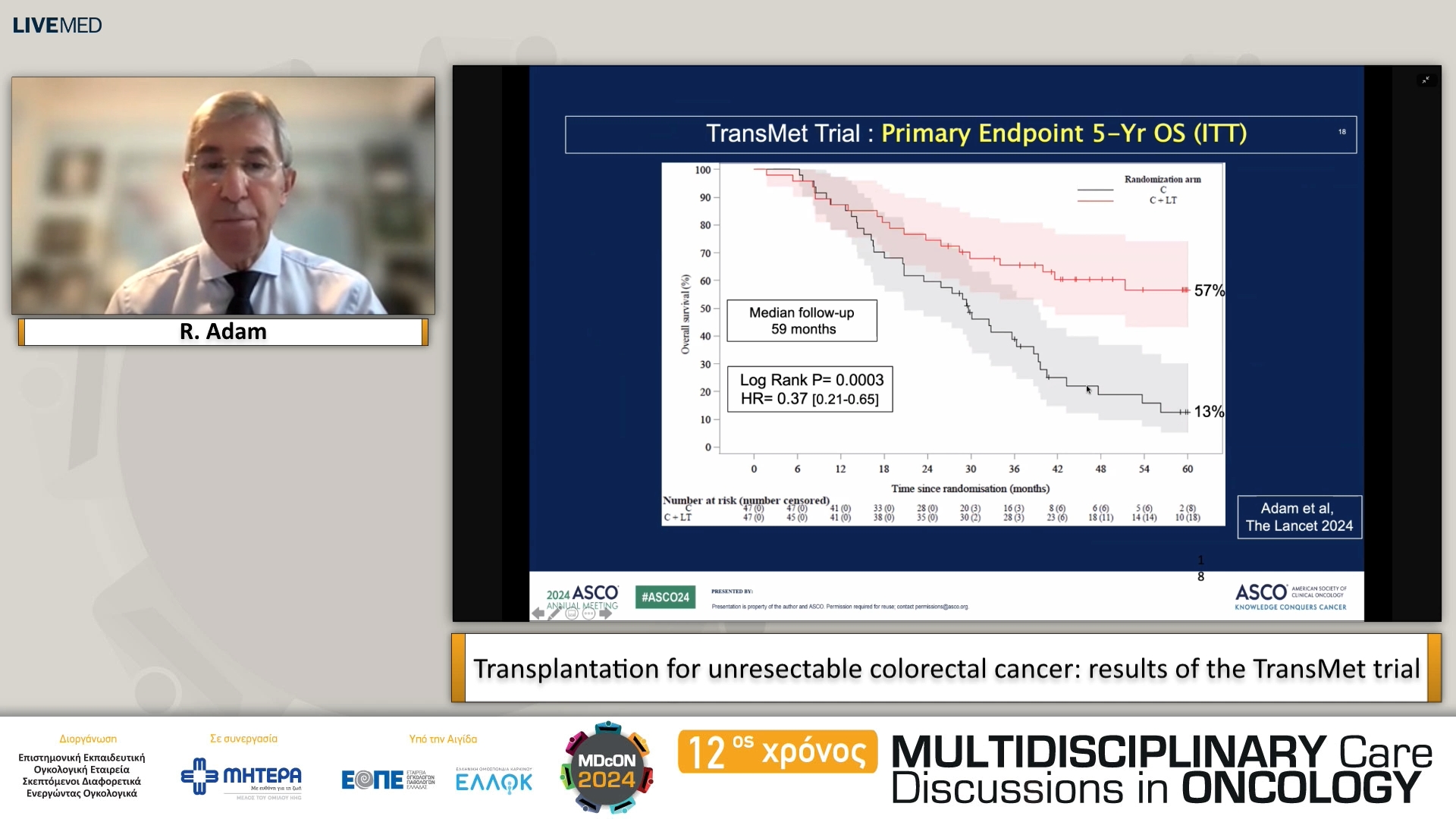 37 R. Adam -Transplantation for unresectable colorectal cancer: results of the TransMet trial