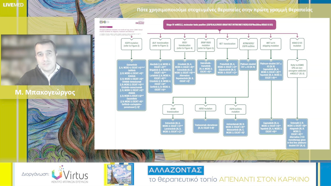 22 Μ. Μπακογεώργος - Πότε χρησιμοποιούμε στοχευμένες θεραπείες στην πρώτη γραμμή θεραπείας