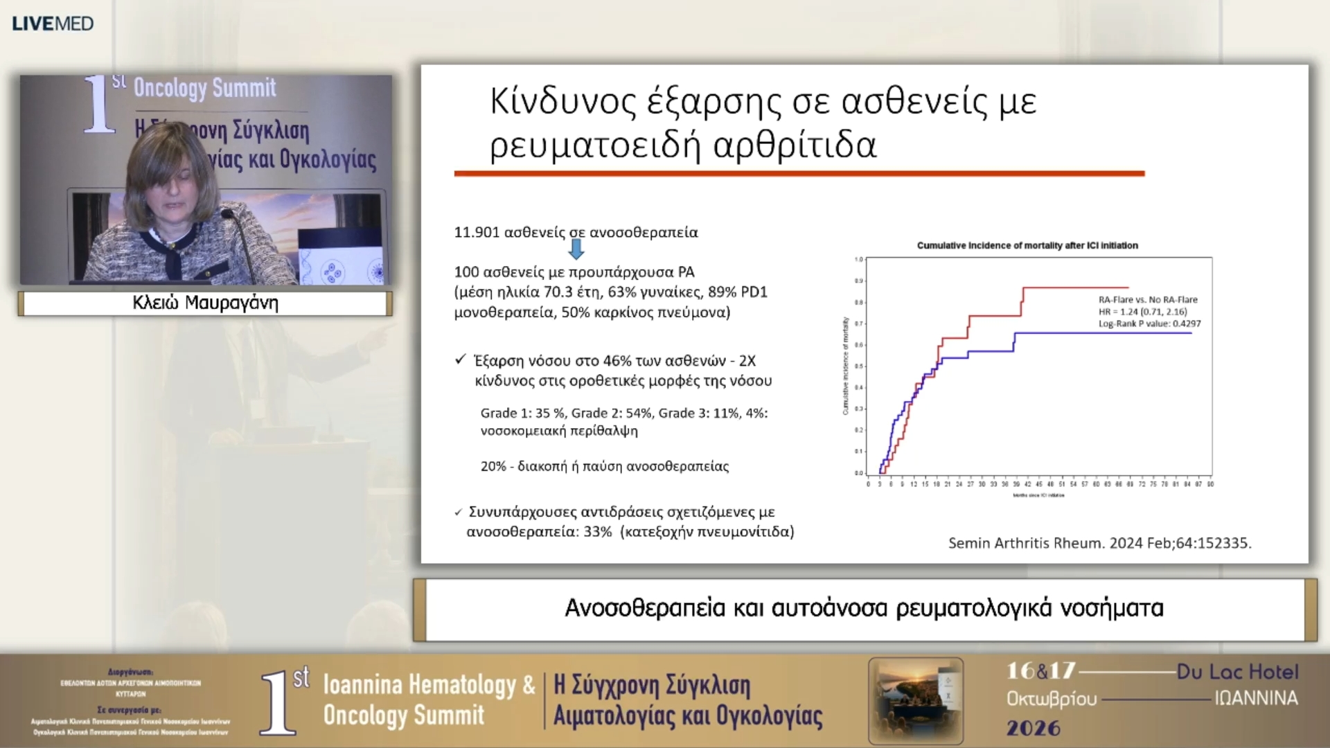 23 Κλειώ Μαυραγάνη - Ανοσοθεραπεία και αυτοάνοσα ρευματολογικά νοσήματα 