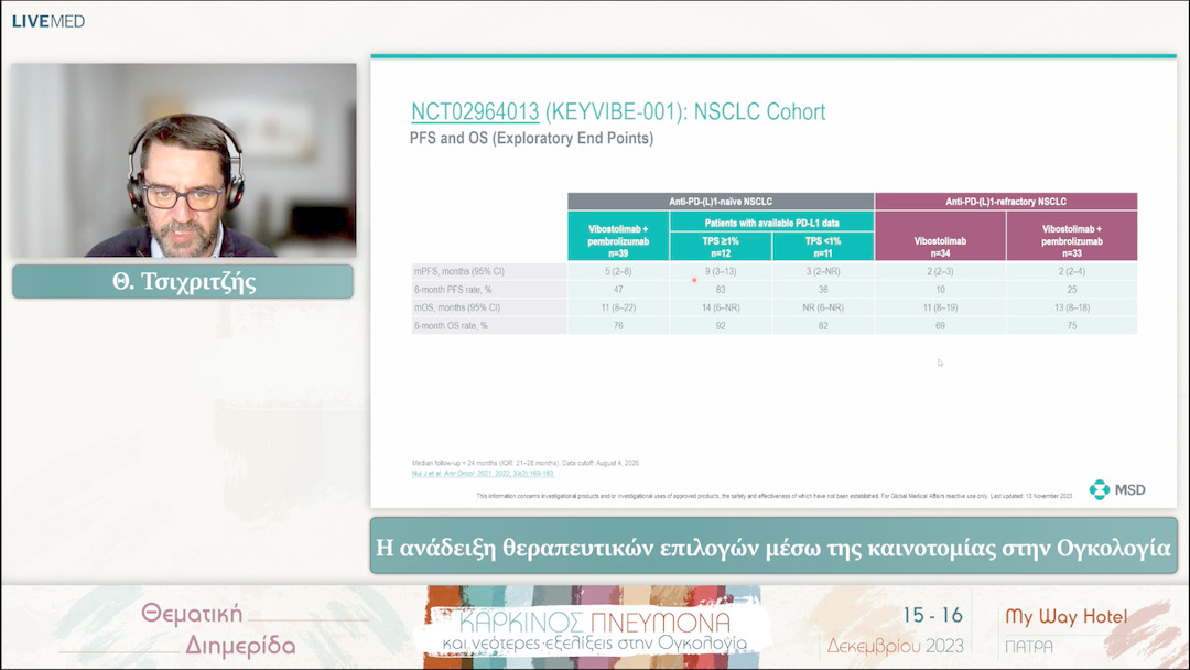15 Θ. Τσιχριτζής - Η ανάδειξη θεραπευτικών επιλογών μέσω της καινοτομίας στην Ογκολογία 