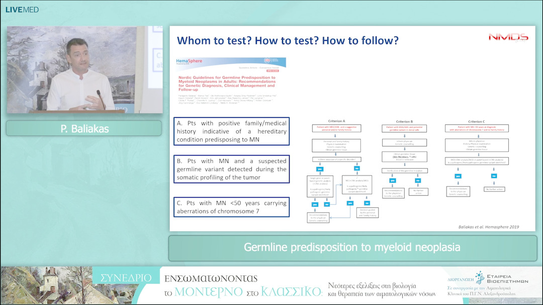 56 P. Baliakas - Germline predisposition to myeloid neoplasia 