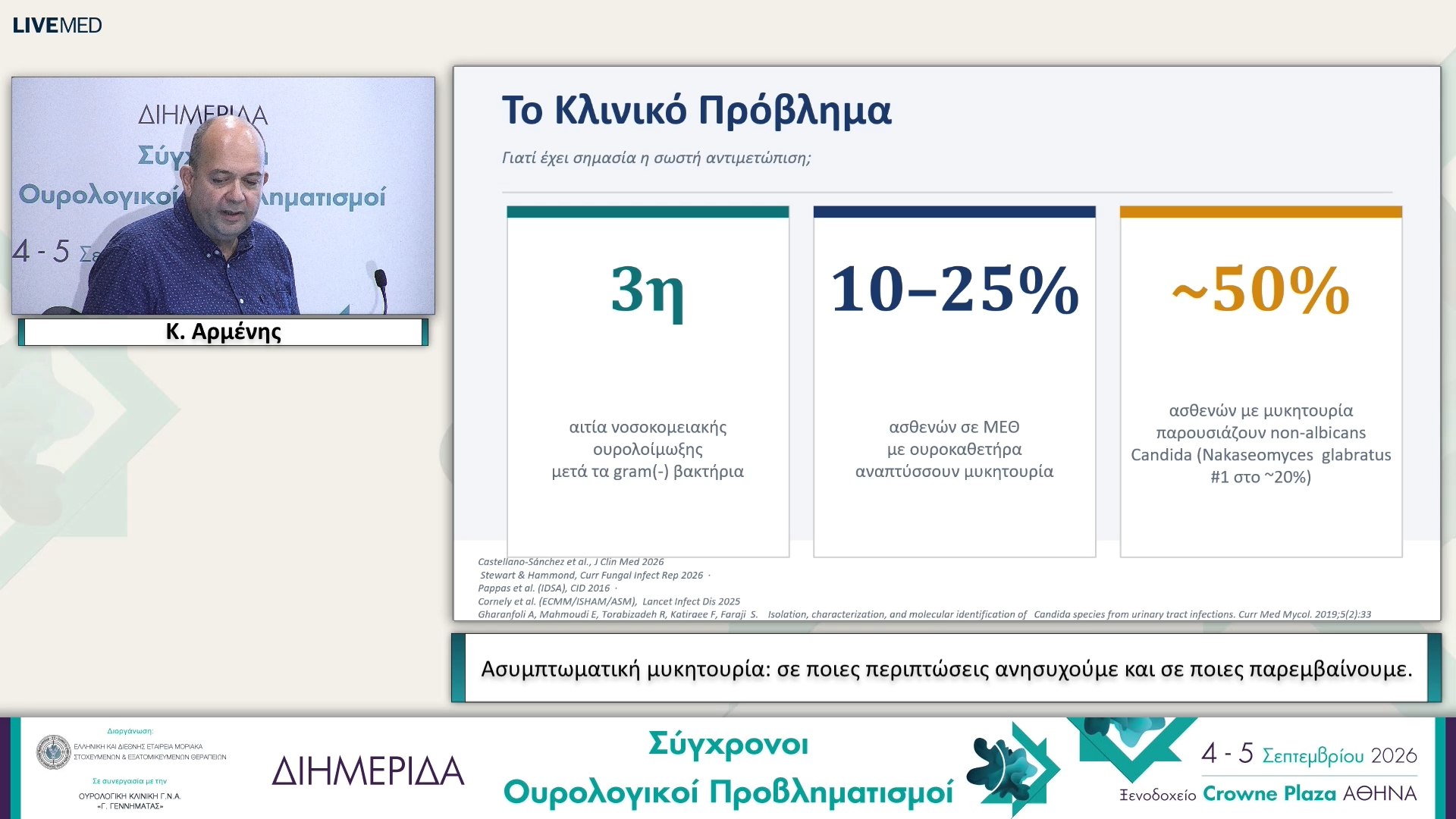 37 Κ. Αρμένης - Ασυμπτωματική μυκητουρία: σε ποιες περιπτώσεις ανησυχούμε και σε ποιες παρεμβαίνουμε.